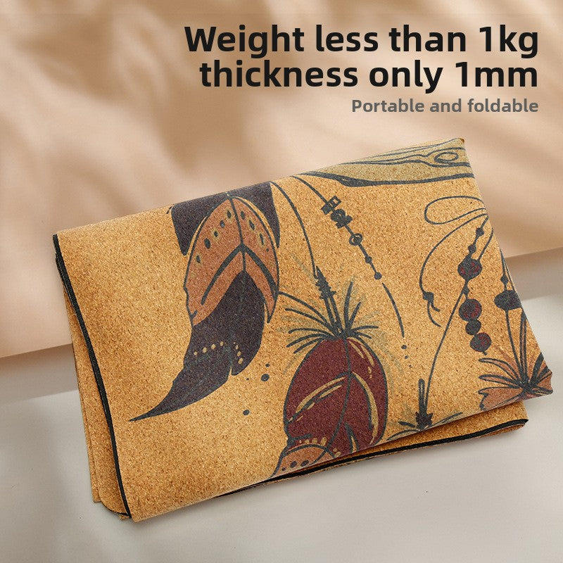Non-slip Cork Yoga Exercise Mat